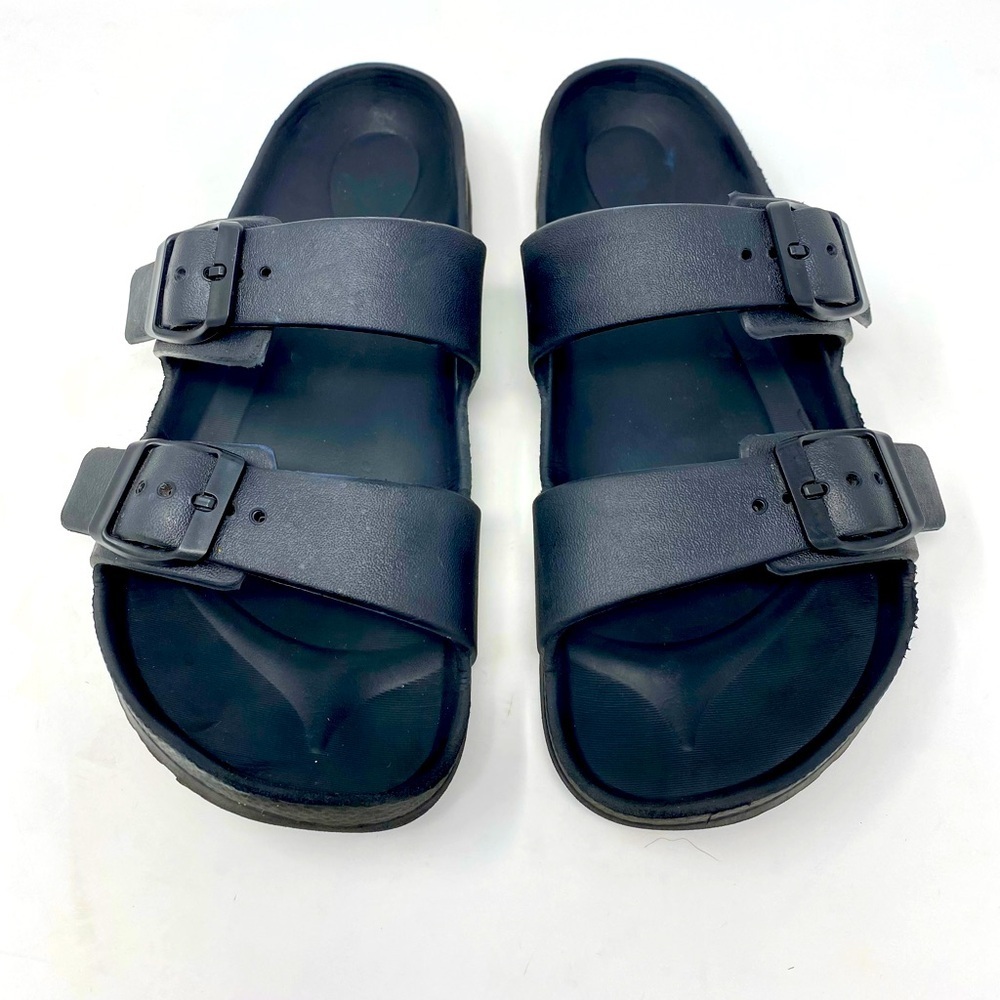 Women’s Black Double Strap Sandals Size 8